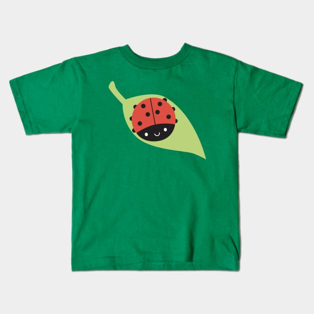 Kawaii Ladybird / Ladybug Kids T-Shirt by marcelinesmith